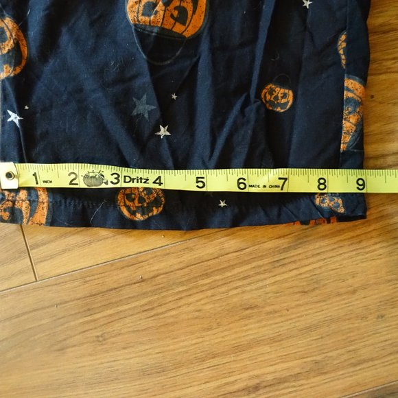 Halloween Pumpkin Cotton Lounge Pajama Crop Pants - Picture 6 of 6